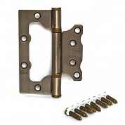 Картинка Петля накладная Apecs 100*75*2,5-B2-Steel-AB-Blister бронза